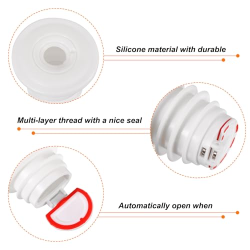 uxcell 2 piezas anillo sellador para tubería de drenaje miniatura 4
