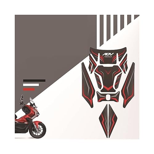 Tampon protecteur réservoir moto ADV 160 autocollant poisson os