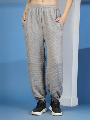 Image of UZARUS Women's Ultra-Soft Baggy Fit /Relaxed Fit Joggers with Side Pockets & Gripped Hem