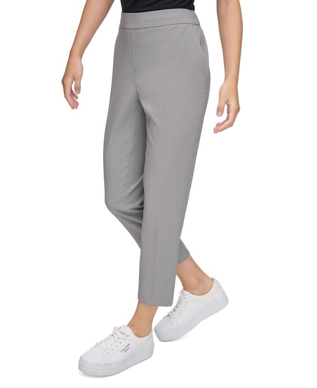 Calvin Klein Women's X-Fit Elastic-Back Pants (Tin, 10)3