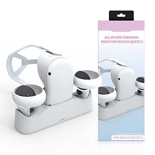 Ba1 Charging Dock For 2 Magnetic Charging Station With 2 Color Led Indicator Light Wall Mount Magnetic Base Charger Charging Stand With Usb-C Charge Cable Ba1(White) #TOP1