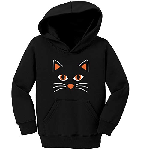 Cat Face - Kitten Whiskers Cute Toddler/Youth Fleece Hoodie2