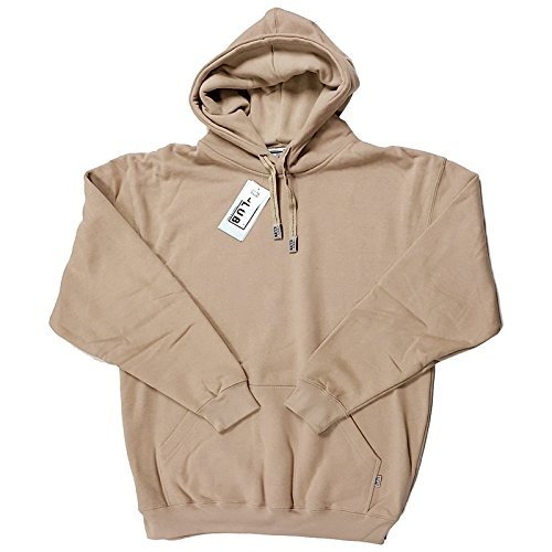 Pro Club Men's Heavyweight Pullover Hoodie Sweatshirt - Khaki L