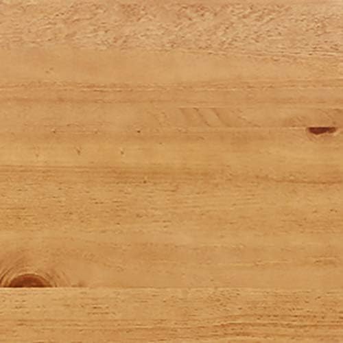 Amazon Brand – Ravenna Home Traditional Solid Pine End Table, 24"W, Oak Finish