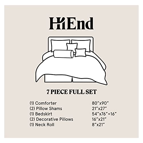 Paseo Road By Hiend Accents | Cheyenne Western Bedding 7 Piece Full Comforter Set, Red Faux Tooled Leather Rustic Cabin Theme Bed Set, Comforter Sets With Bed Skirt, Shams, Decorative Pillows #TOP2