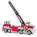 Tonka Steel Classics Hook N’ Ladder Fire Truck – Made with Steel & Sturdy Plastic, Red Toy Construction Truck, Boys and Girls, Kids, Toddlers, Ages 3+