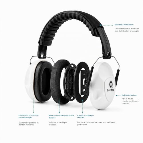Casques d'insonorisation étudier | Antibruit casque pour étudier, travailler, oppositions, autisme | 33 dB – vue 7