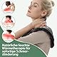 Telepepe Körnerkissen Nacken Schulter für Mikrowelle, Kirschkernkissen Nacken Schulter, Nackenkissen mit Kragen,100% natürliche Füllungen Geschenke für die Familie, Wärme-/Kältetherapie(Grau)