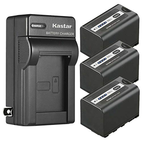 Kastar 3-Pack Battery and AC Wall Charger Replacement for Panasonic Lumix BGH1 Cinema 4K Box Camera, AG-CX10, AG-CX350, AG-DVX200, AG-DVX200PJ, AG-DVX200PB, AG-DVX200PX, AG-DVX200EJ, AG-DVX200EN