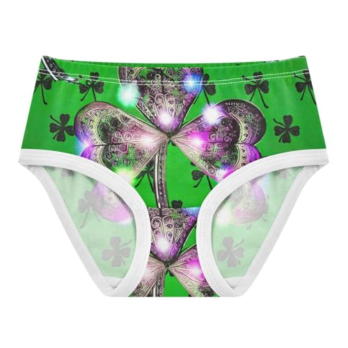 Pattern Girls Underwear Toddler 2t Cotton Girl Panties Cute Shamrocks Clovers Green Briefs Underpants