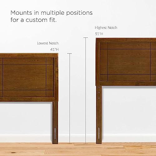 Modway Marlee Wood King Platform Bed In Walnut With Splayed Legs #TOP2