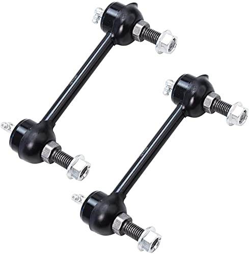 Image of Detroit Axle - 8pc Front End Suspension Kit for 01-07 Volvo S60 V70, 2 Lower Control Arms 2 Lower Ball Joint 4 Front and Rear Stabilizer Sway Bar Links 2001 2002 2003 2004 2005 2006 2007 Replacement