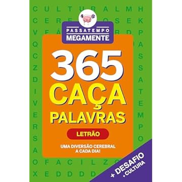 Capa do livro Passatempo Megamente 365 Caça-Palavras - Letrão