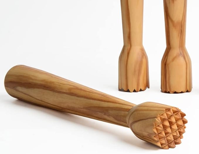 Olive Wood Wooden Muddler for Cocktails Durable Wood Ice