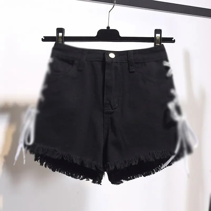 Summer High Waist Short Pants Wide Leg Korean Casual Women's Jean Denim Shorts