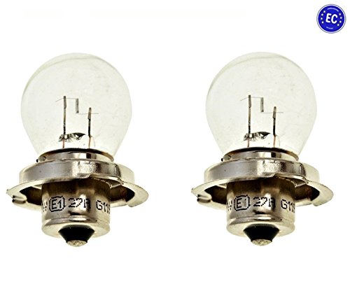 Preisvergleich Produktbild 2x Glühlampe P26s 12V 15W - Lampe für Roller Scheinwerfer