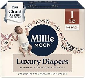 Image of Diapers Sizes 1-6 Luxury Diapers COUCHES DE Luxe (Size 1-108 (6lbs-11lbs))
