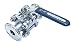 HomeBrewStuff Delux Stainless Steel Three Piece Sanitary Tri Clamp Clover Ball Valve (50.5mm Ferrule)