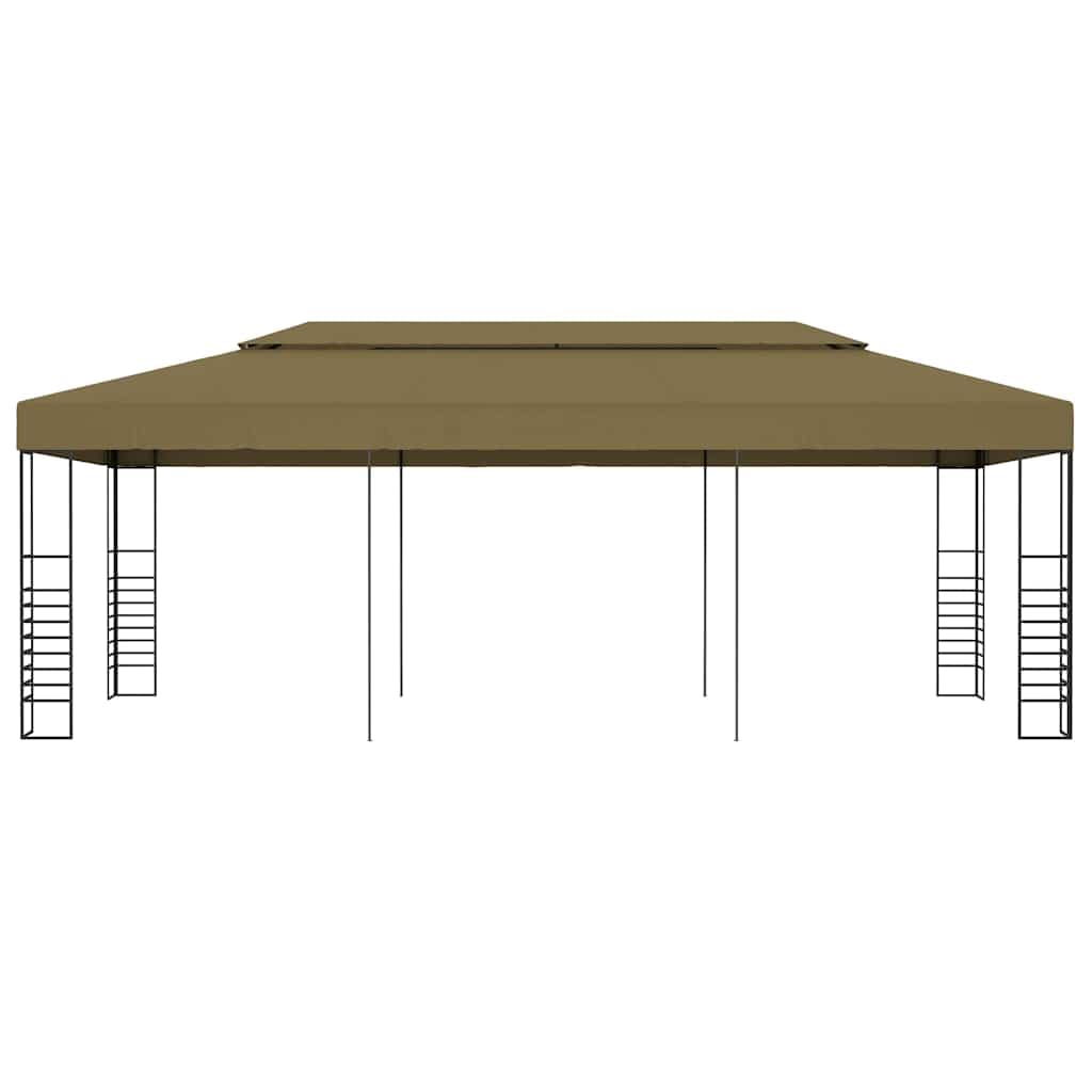Générique Belvédère 6x3x2,7 m Taupe 180 g/m²,Structures extérieures, Auvents & abris,312230