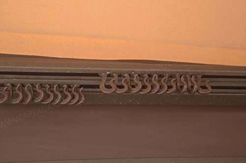 image for APEX GARDEN Plastic Hooks for Gazebo Curtains / Mosquito Netting / the