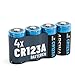 Produktbild ABSINA 4X CR123A 3V Lithium Batterie für Fotoapparat & vieles mehr - Batterie CR123A auslaufsicher & mit Langer Haltbarkeit - CR123 mit 1300mAh - CR123A 3V Batterien, Batteries CR123A