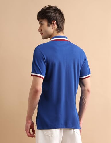 Image of U.S. Polo ASSN. Solid Slim Fit Polo T Shirts for Men - 100% Cotton, Half Sleeves Mens Tshirt
