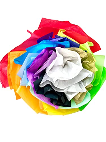 Tissue Paper For Gift Wrapping (100 Sheets) 20 Assorted Colors, Gift Bags, Packaging, Floral, Birthday, Holidays, Christmas, Halloween, And Diy Crafts #TOP2
