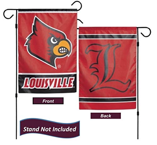 Louisville Cardinal Garden Flag 12.5 x 18 Inch Double Sided College Yard Banner Flag Is Printed in the USA and Licensed by Wincraft