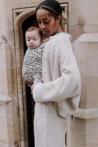 Image of Boba Baby Wrap Carrier - Original Baby Carrier Wrap Sling for Newborns - Baby Wearing Essentials - Newborn Wrap Swaddle Holder, Newborn to Toddler Infant Sling (Leopard)