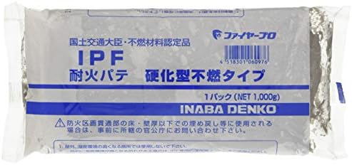 Amazon | 因幡電工 耐火パテ 硬化型不燃タイプ グレー 1000g IPF | 断熱材
