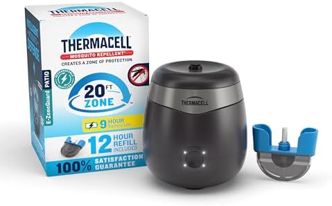 Thermacell E-Series Rechargeable Mosquito Repeller with 20’ Mosquito Protection ...