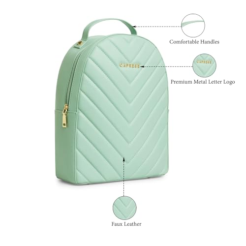 Image of Caprese Riko Medium Fashion Backpack For Women | Stylish And Functional Design With Adjustable Strap | Perfect For Daily Use, Travel And School | Ideal For Students And Professionals