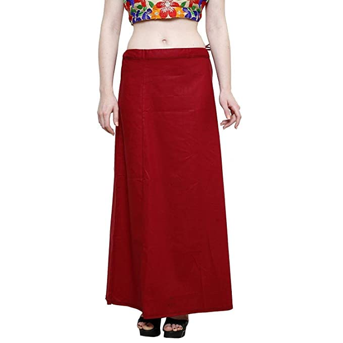 Image of Style Ally Women's Saree Cotton Readymade Petticoat (Free Size)