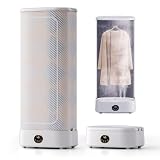 Asciugatrice elettrica pieghevole, ferro verticale da 1000 W, timer 240 minuti, doppia deodorizzazione e disinfezione, macchina ad aria calda con telecomando, nessuna installazione richiesta