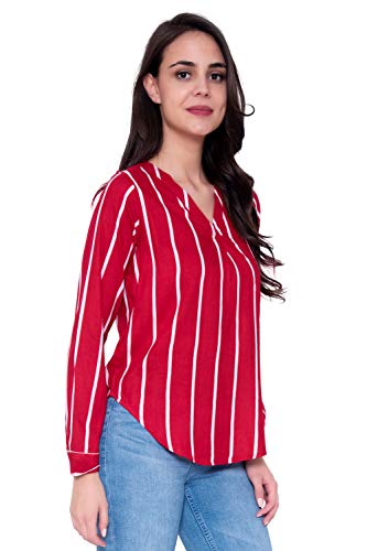 Image of rytras Women's Regular Fit Rayon Printed Top