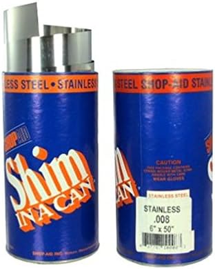 6" X 50" .008 Stainless Steel Shim Stock (SSN8)