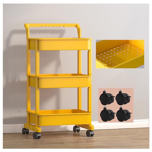 Étagère mobile avec roulettes et panier latéral chariot multi-usage - 2