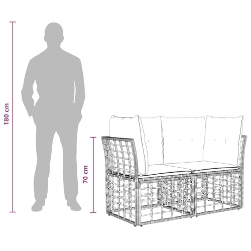Canapé de jardin polyrotin résistant aux intempéries et mobilier extérieur modulable