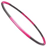 【Prenium Soft Material, das Ihren Körper tröstet】: Der Fitness Hoola Hoop ist sehr angenehm weich im Material und passt sich sehr gut dem Körper an. Jeder Abschnitt des hulahoopreifen für erwachsene fitness besteht aus umweltfreundlichem Schaumstoff, der ein effektives Herunterrutschen verhindert.