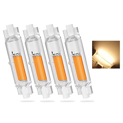 Aocase R7S LED 78mm Dimmbar Bulbs, 20W Warmweiß 3000K, R7S Led 78mm Leuchtmittel, 20W R7S LED Lampe Ersatz 100W Halogen Glühbirnen, 360-Grad-Licht, AC 220V-240V, 1000LM, 4er-Pack Cover