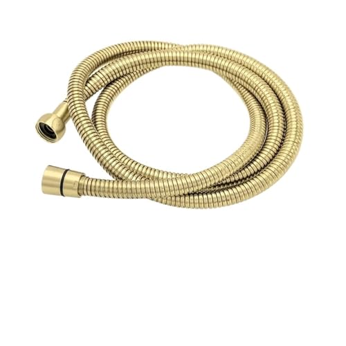Manguera flexible de ducha en acero inoxidable dorado para un baño relajante y moderno 2