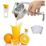 Lemon Squeezer Manual Juicer, Metal Lemon Orange Lime Citrus Press Juicer Hand Juicer, Safe Quick and Effective Heavy Duty Hand Juicer for Pressing Lemons, Oranges, Pomegranates