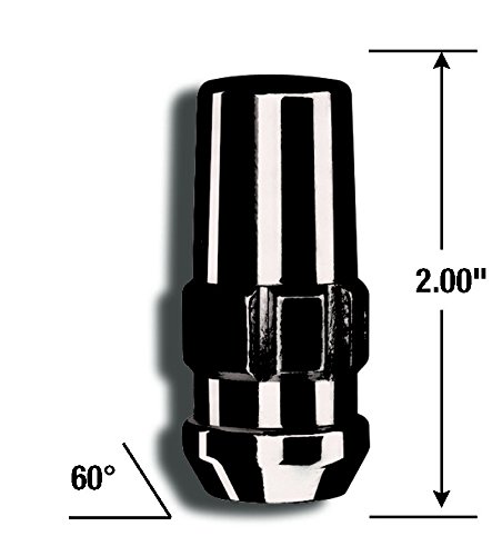 Gorilla Automotive 76641Nbc Black 14Mm X 1.50 Thread Size Chrome Finish Duplex Acorn Wheel Lock, (Pack Of 4) #TOP1