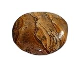 Maße ca. Ø 35 - 40 mm budawi® - Handschmeichler Landschaftsjaspis flach, ca. Ø 37 mm Free-Form, Edelstein Landschaftsjaspis Seifenstein
