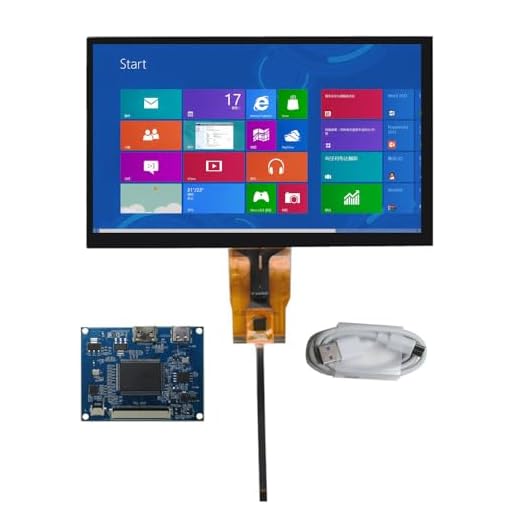 Schermo LCD IPS da 7 pollici 1024 x 600 con scheda di controllo touch, multipurpose, per Raspberry Pi, laptop, monitor secondario