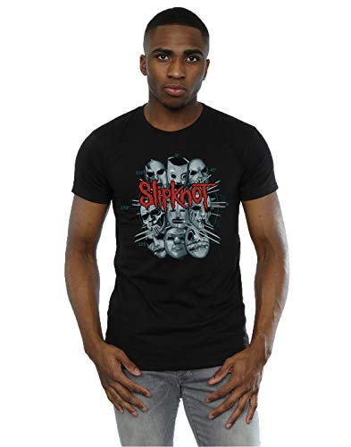 Image of Slipknot Men's Band Masks T-Shirt Large Black