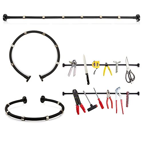 NuuForms Flexible Magnetic Key & Knick-Knack Holder. Novelty Trinket Hanger and Organizer. Mounts on Refrigerator, Metal Surfaces, Tabletop. Holds Electronics, Small Tools. Powerful Neodymium Magnets.