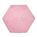 Produktbild Rosa sechseckige weiche Zelt Teppich Teppich Pad Kinder Baby Spiel Kinder klettern spielen Prinzessin Zelte Matte Plüsch Schlafzimmer Schlafzimmer Kissen für zu Hause Wohnzimmer (1,2 x 1,4 m)