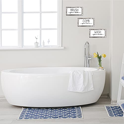 3 Pcs Bathroom Wood Sign - image 8