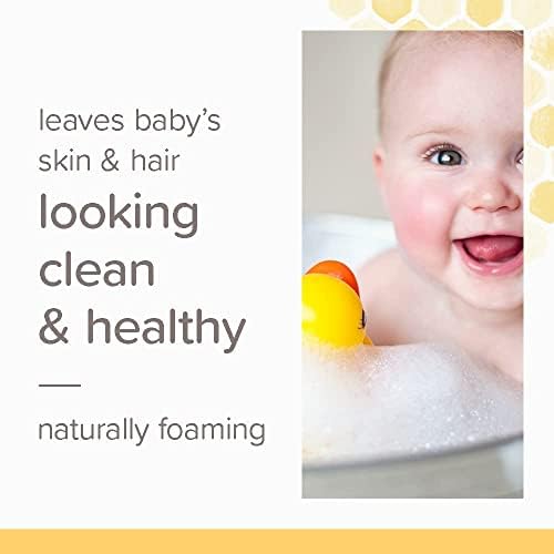 Burts Bees Baby Bubble Bath & Body Wash, Gentle Baby Wash For Daily Care, Tear-Free & Paediatrician-Tested, 354.8ml